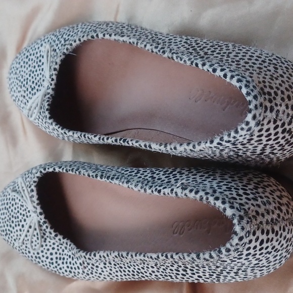 NWOT MADEWELL The Adelle Ballet Flat Leather Calf Hair Sz 7.5 - Picture 7 of 14